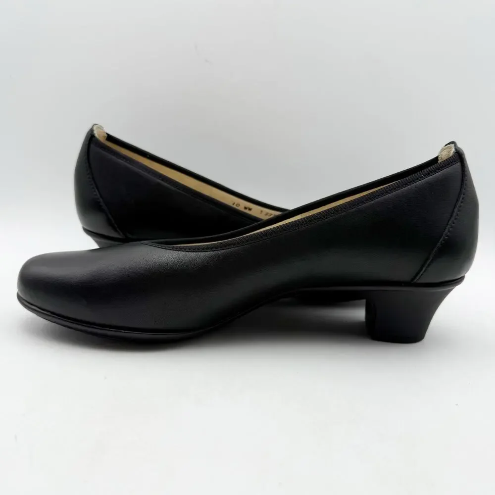 SAS Womens Milano Comfort Pumps US 10 WW Black Leather EUC - Picture 7 of 13